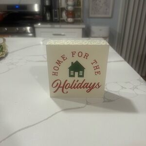 Home for the Holidays Decorative Sign